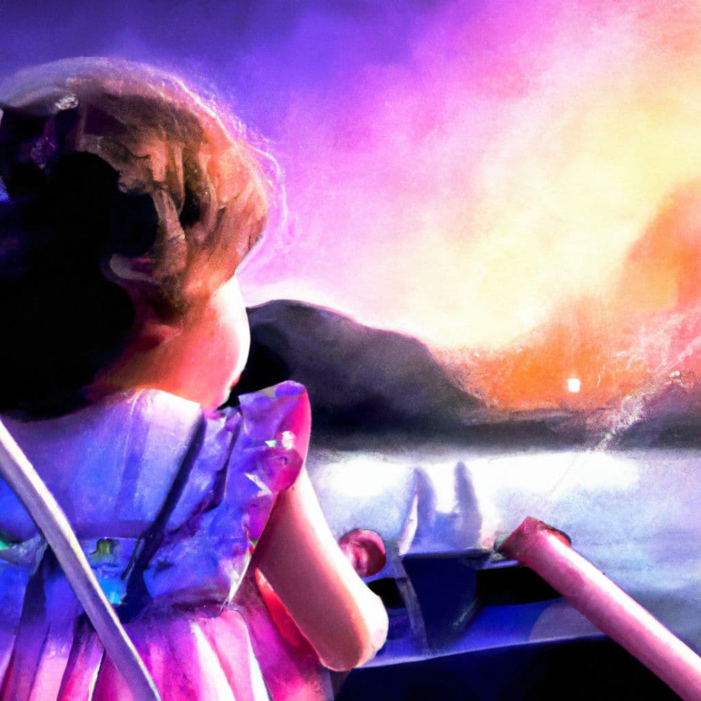 Digital art, Pointing at the majestic orcas swimming in the distance, Ava's eyes were momentarily captivated until a sudden distraction caused her to lose control of the car, leading them both off the cliff; as they tumbled down, instinctively, they braced themselves, desperately hoping to protect their necks, only to find themselves miraculously safe and motionless at the bottom of the cliff.