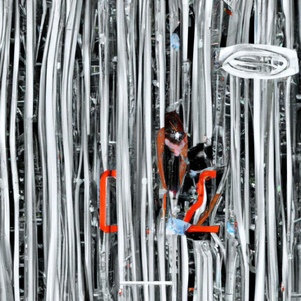 Digital art, A perplexed individual finds themselves navigating a peculiar location filled with lockers, where every person they encounter repeatedly utters the numbers '18, 18, 18,' until one breaks the pattern by mentioning '56, 56,' only to revert back to the original chant of '18, 18,' creating a surreal and bewildering experience before abruptly waking up.