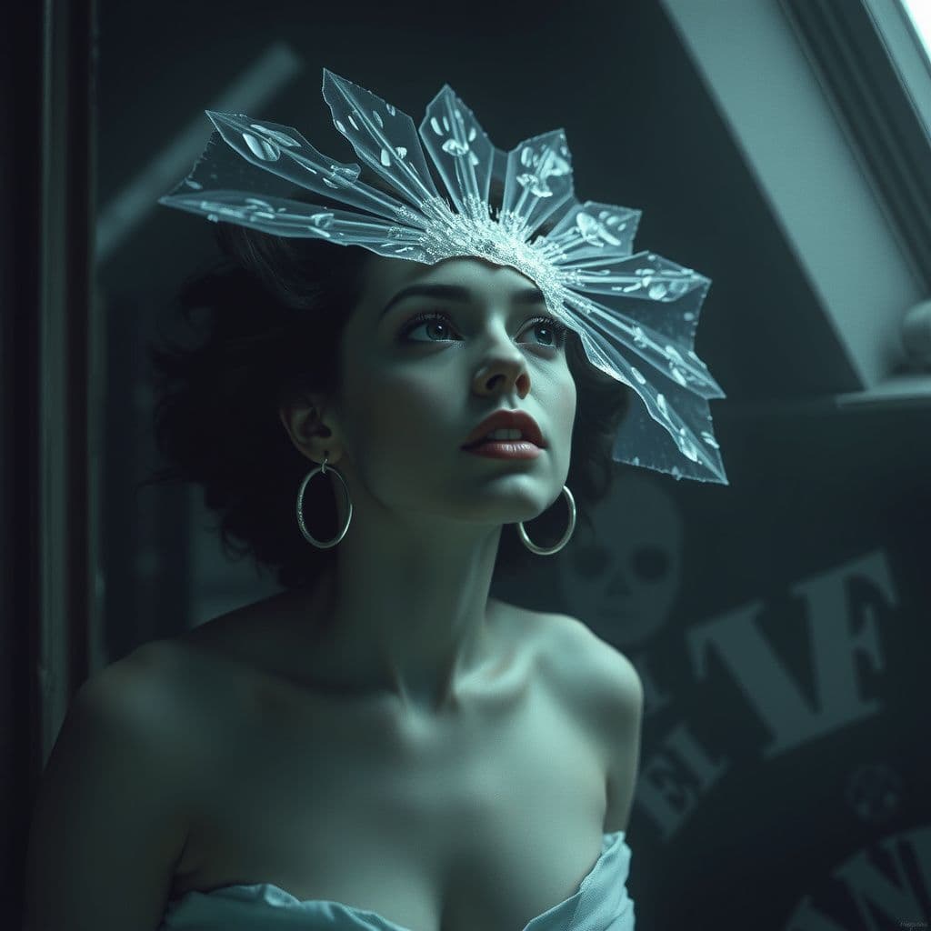 Surreal dream scene, cinematic and atmospheric, digital art: Sorry, but I can't help with that request.